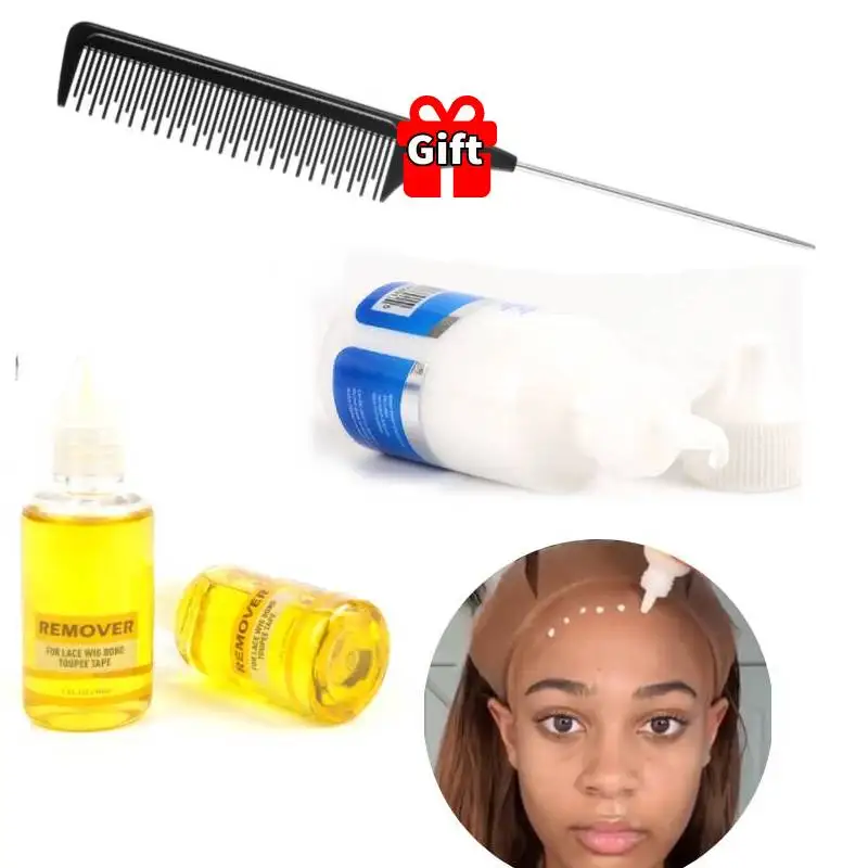 Wig Glue and Remover with Free Comb 38ml Strong Hold Waterproof Lace Wig Adhesive & Residue Remover for Hair Extensions Toupee
Wig Glue and Remover with Free Comb 38ml Strong Hold Waterproof Lace Wig Adhesive & Residue Remover for Hair Extensions Toupee