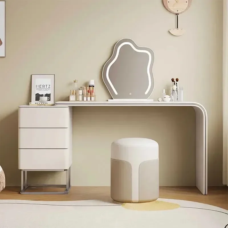 Organizer Minimalist Vanity Table Round Living Room Drawers Dresser Bedroom Space Saving Luxury Penteadeira Trendy Furniture
Organizer Minimalist Vanity Table Round Living Room Drawers Dresser Bedroom Space Saving Luxury Penteadeira Trendy Furniture
