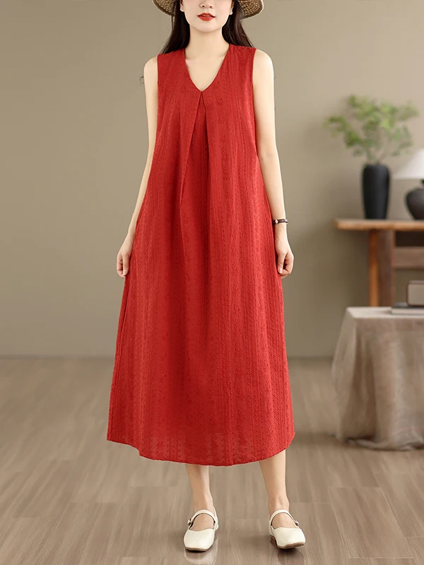 Summer Travel Long Vest Dress Women's Large Size Sleeveless Beach Holiday Casual A-Line Skirt Breathable Cotton round Neck
Summer Travel Long Vest Dress Women's Large Size Sleeveless Beach Holiday Casual A-Line Skirt Breathable Cotton round Neck