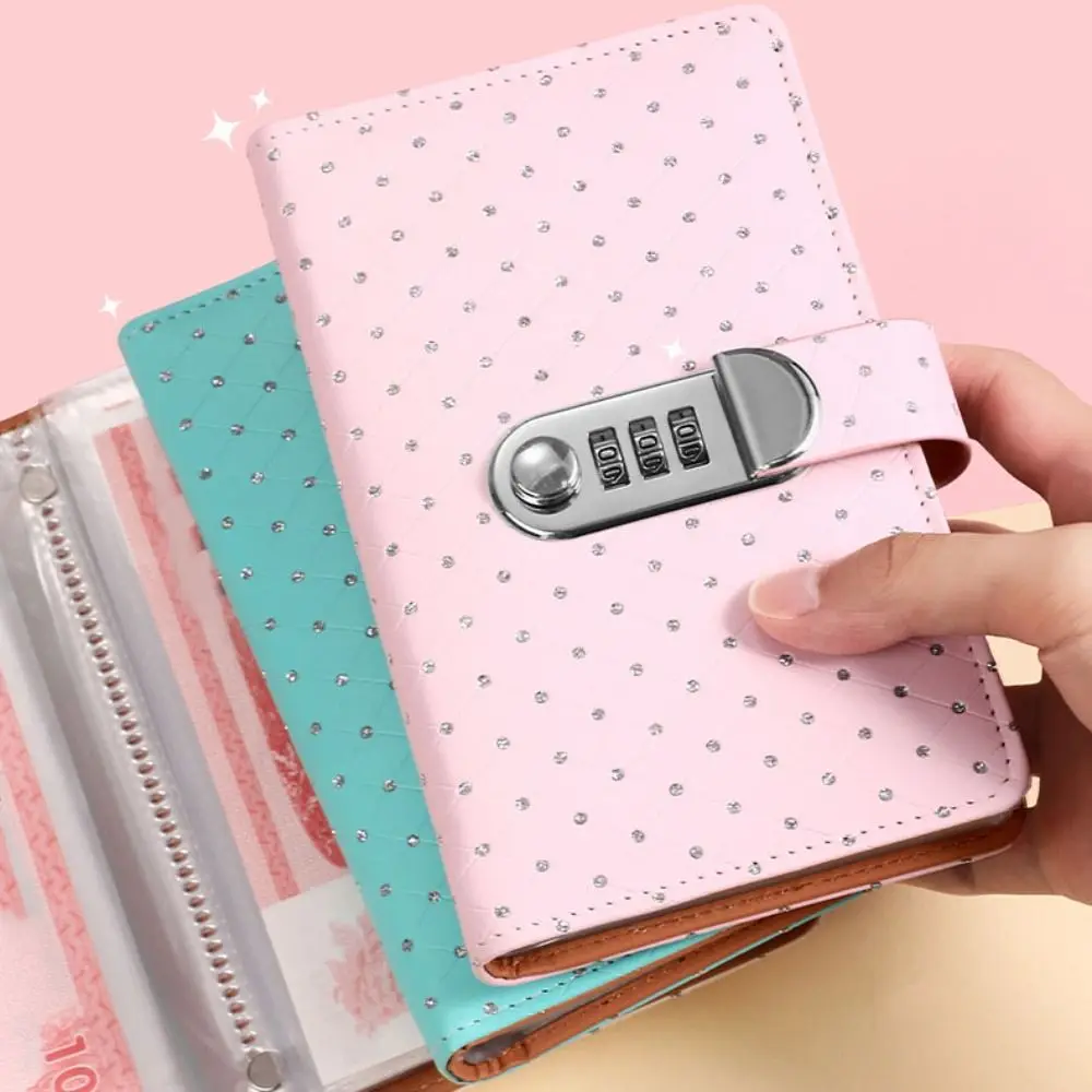 50Sheets Saving Money Binder PU Leather Savings Handbook Planner Organizer Cash Envelopes Little Crystal Cover Account Book
50Sheets Saving Money Binder PU Leather Savings Handbook Planner Organizer Cash Envelopes Little Crystal Cover Account Book