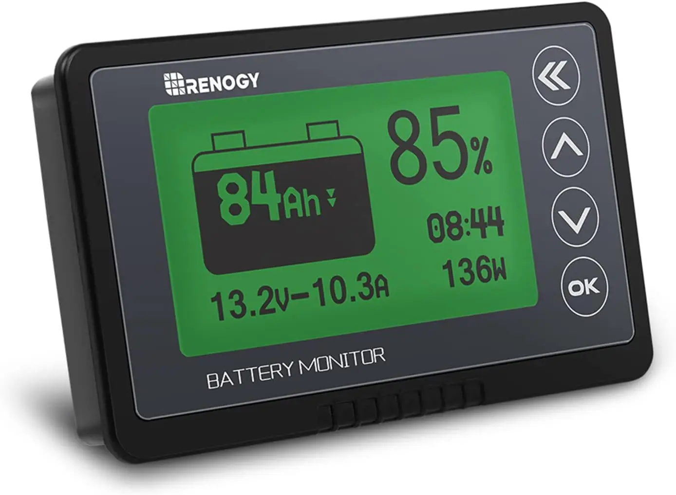 500A Battery Monitor with Shunt, Programmable Alarms for 10V-120V, Compatible with 12V Lithium and Lead Acid Batteries
500A Battery Monitor with Shunt, Programmable Alarms for 10V-120V, Compatible with 12V Lithium and Lead Acid Batteries