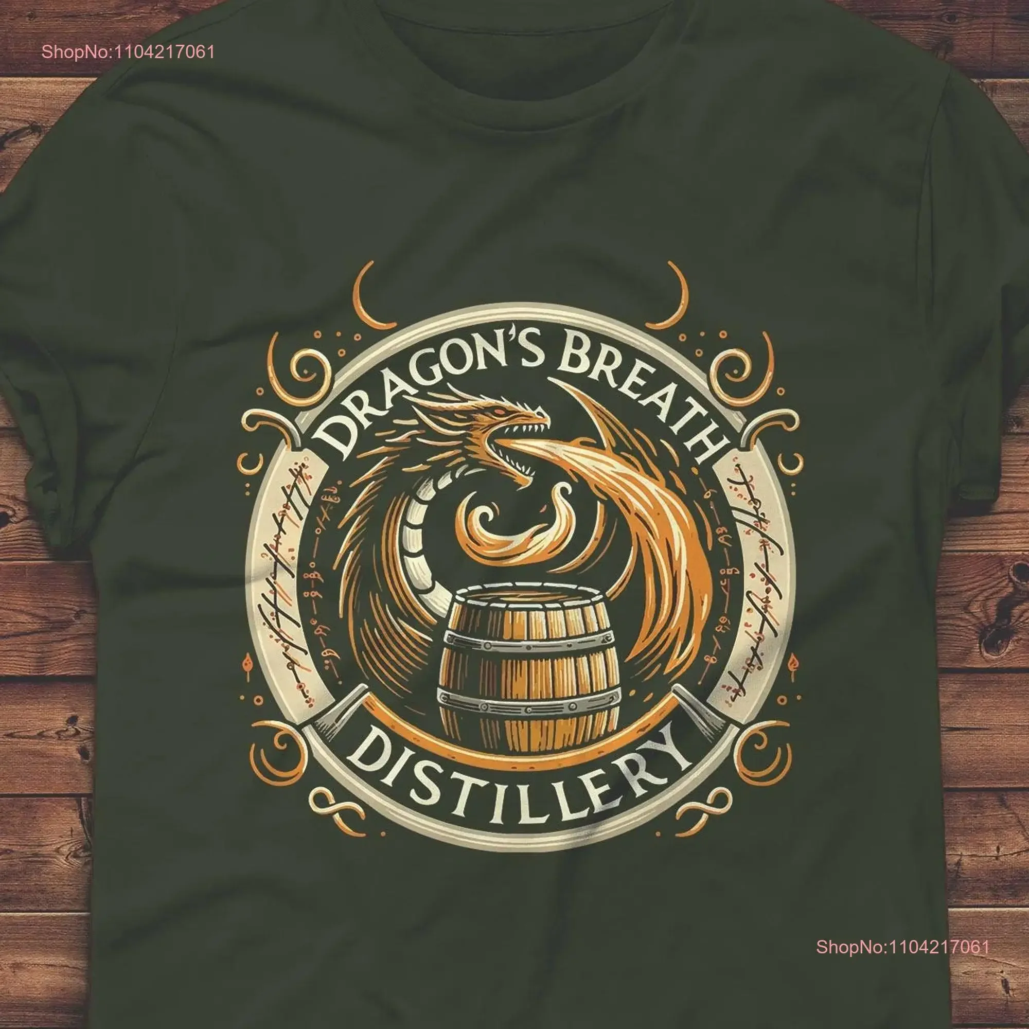 Круглая дизайнерская рубашка Dragon's Breath Distillery для виски, винтажный потертый топ для повседневной носки, дышащая унисекс
Круглая дизайнерская рубашка Dragon's Breath Distillery для виски, винтажный потертый топ для повседневной носки, дышащая унисекс