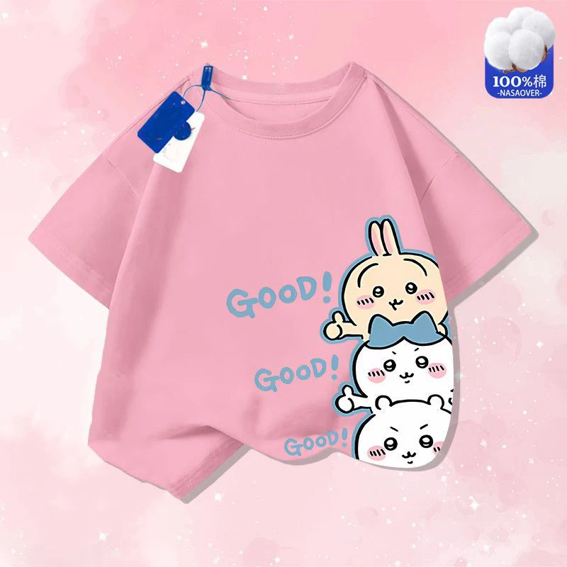 Chiikawa T-Shirt Cotton Short Sleeves Kawaii Anime Middle-Aged and Big Boy Summer New Cartoon T-Shirt Cute Comfortable Soft Gift
Chiikawa T-Shirt Cotton Short Sleeves Kawaii Anime Middle-Aged and Big Boy Summer New Cartoon T-Shirt Cute Comfortable Soft Gift