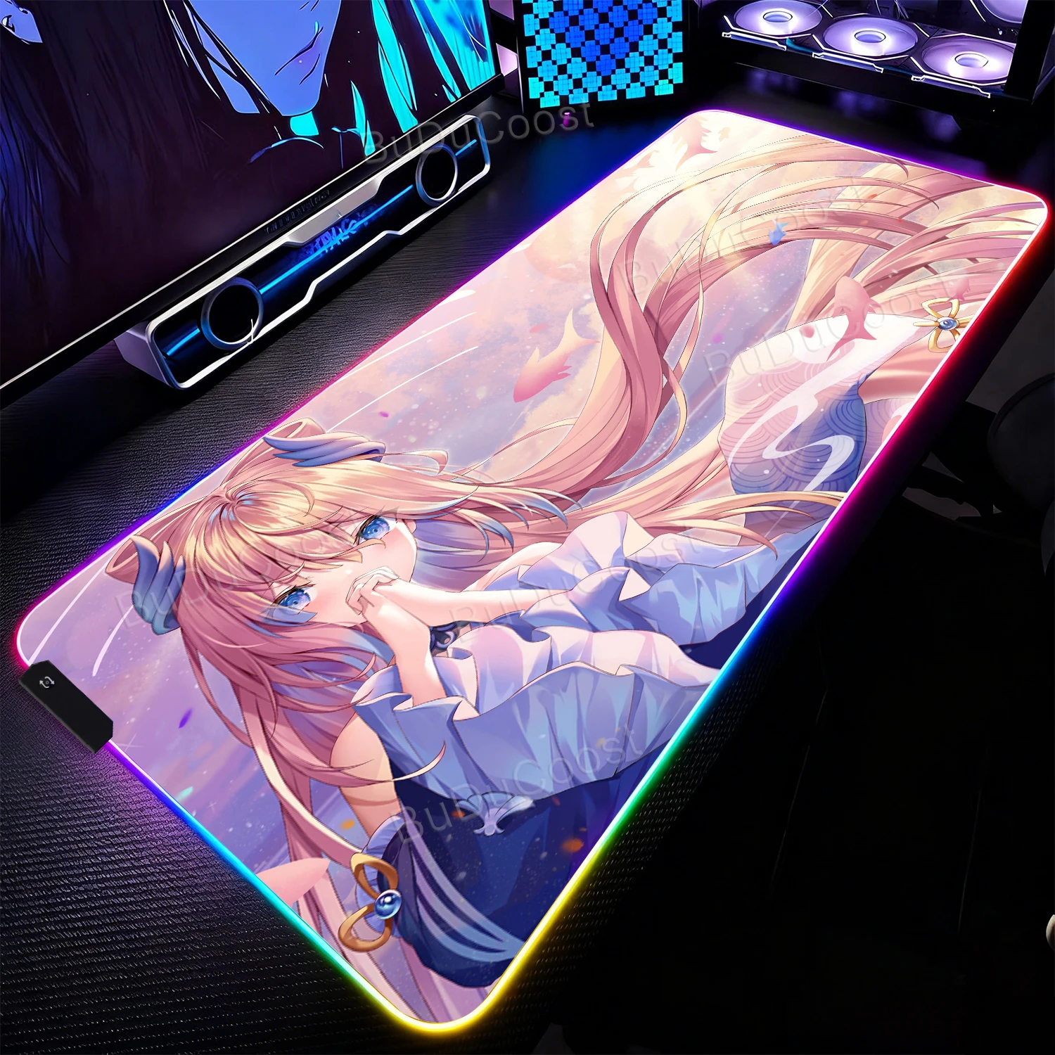 RGB Mouse Pad Large Computer Gamer Gaming Accessories LED Mousepad Keyboard Desk Mat Carpet Anime Female Character Pattern
RGB Mouse Pad Large Computer Gamer Gaming Accessories LED Mousepad Keyboard Desk Mat Carpet Anime Female Character Pattern