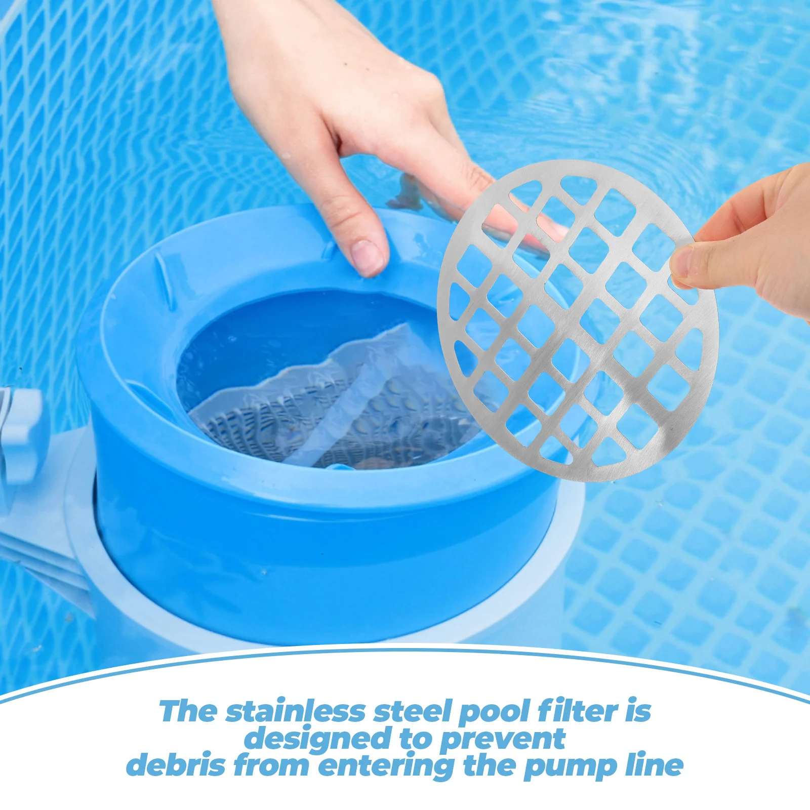 Прочная сетка для фильтра для бассейна из нержавеющей стали, сетка для скиммера, легко чистится, долговечная, аксессуары для бассейна, сетка для скиммера
Прочная сетка для фильтра для бассейна из нержавеющей стали, сетка для скиммера, легко чистится, долговечная, аксессуары для бассейна, сетка для скиммера