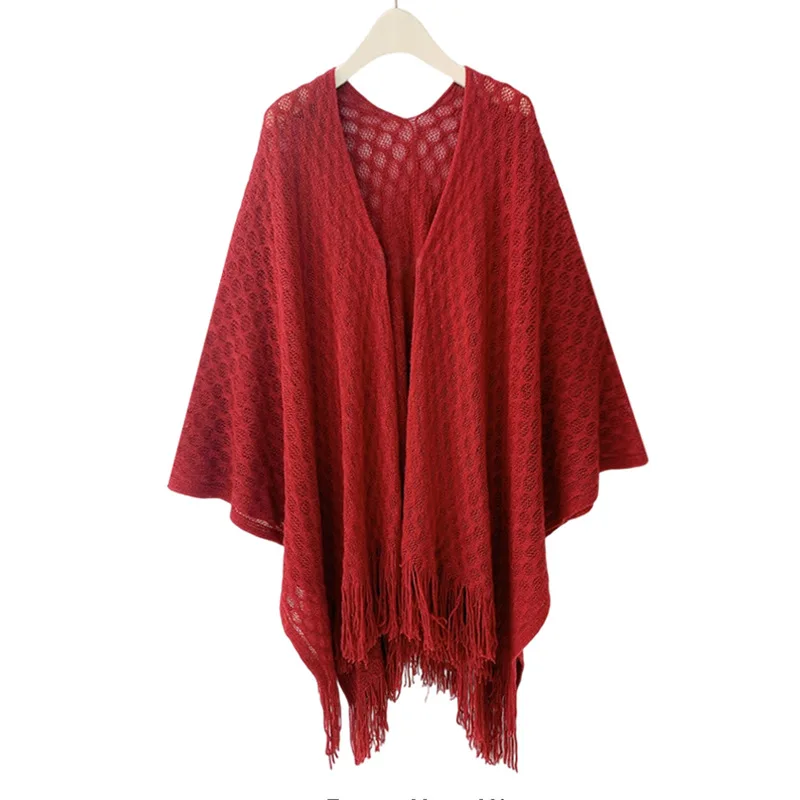 New Air conditioned room Office Poncho Summer Thin Knitted Shawl Women's Solid Color Versatile Plaid Fringe Outer qipao Cloak
New Air conditioned room Office Poncho Summer Thin Knitted Shawl Women's Solid Color Versatile Plaid Fringe Outer qipao Cloak