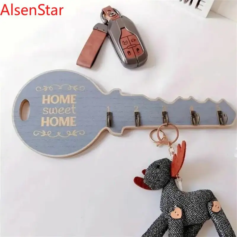 Nordic Style Wooden Key Hook Entrance Wall-mounted Living Room Bedroom Key Chain Storage Rack Home Decoration Gifts
Nordic Style Wooden Key Hook Entrance Wall-mounted Living Room Bedroom Key Chain Storage Rack Home Decoration Gifts