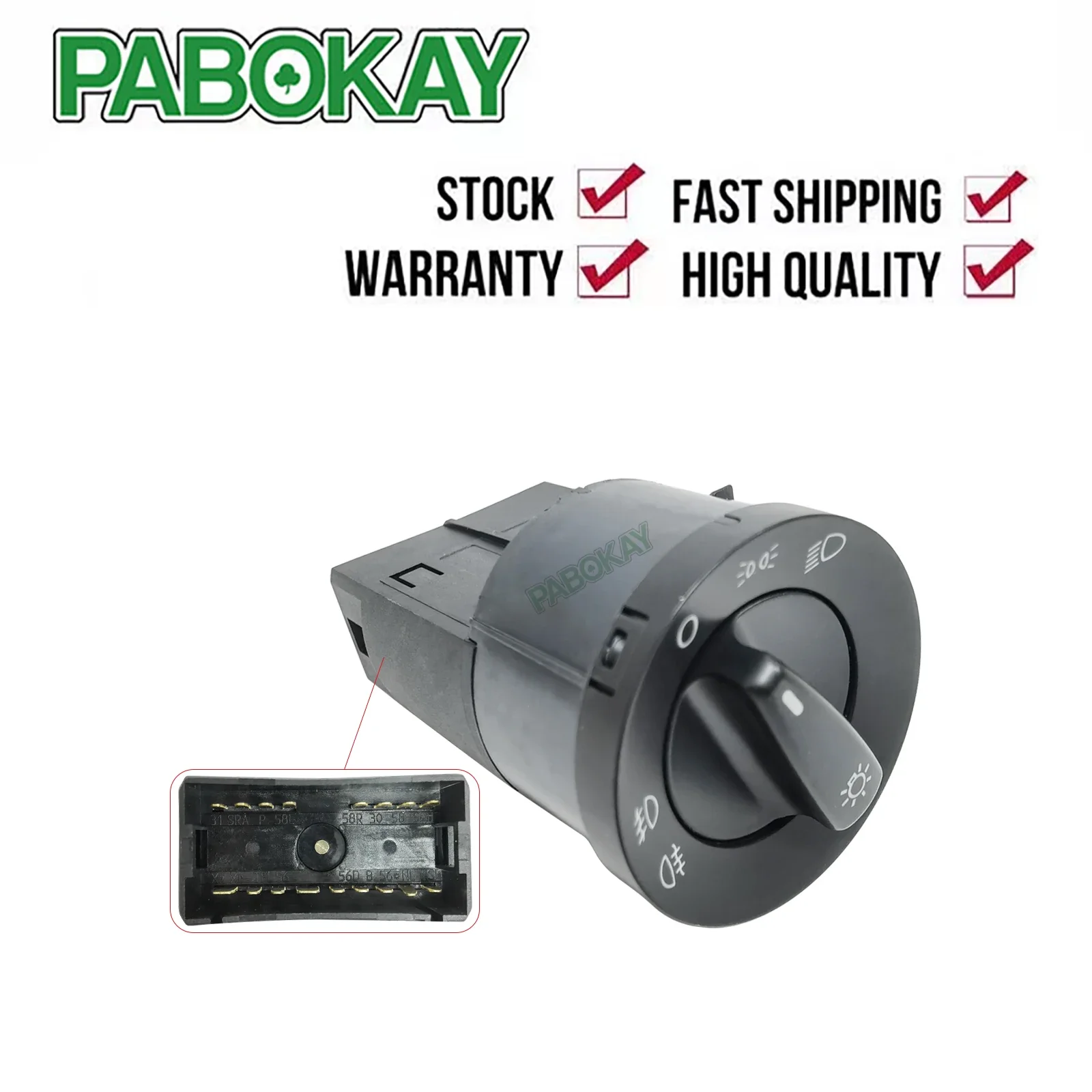 Light Switch For Bora Golf Polo Lupo Sharan Passat Beetle VW 1C0941531 1C0941531A
Light Switch For Bora Golf Polo Lupo Sharan Passat Beetle VW 1C0941531 1C0941531A