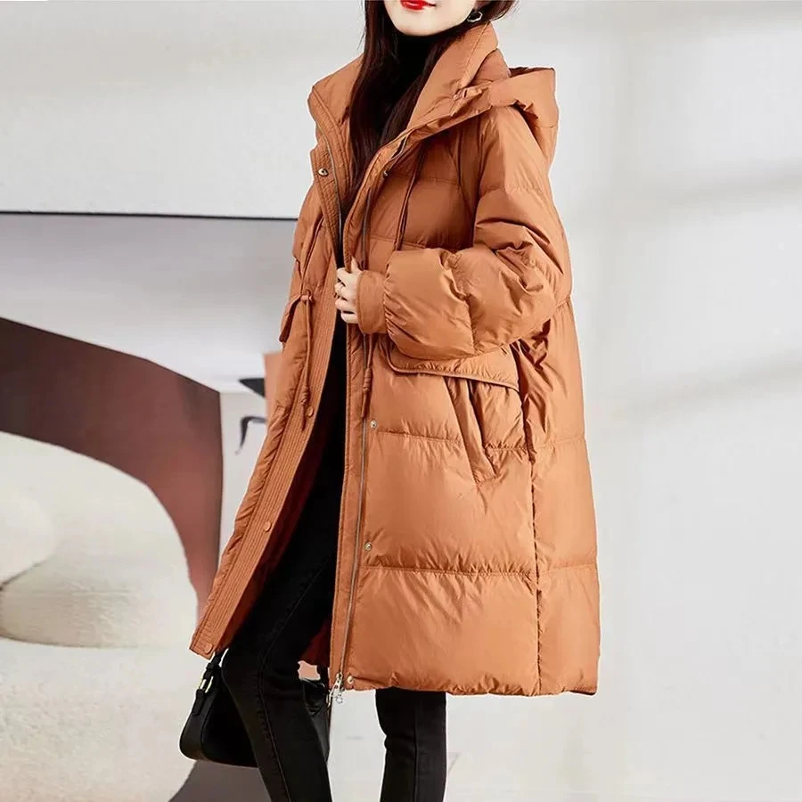 2023 Winter Women's Middle Length Down Cotton Jacket Female Korean Loose Cotton-padded Coats Warm Hooded Puffer Clothes A1314
2023 Winter Women's Middle Length Down Cotton Jacket Female Korean Loose Cotton-padded Coats Warm Hooded Puffer Clothes A1314