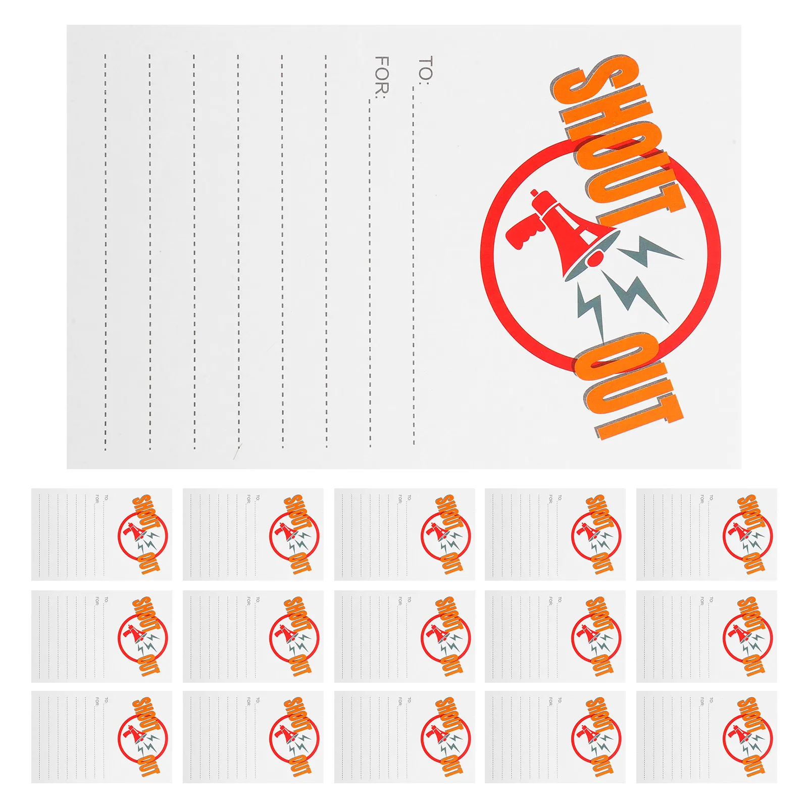 1Set Motivational Encouragement Cards Shout Design Blank Writing Space for Appreciation Awards Employee Recognition
1Set Motivational Encouragement Cards Shout Design Blank Writing Space for Appreciation Awards Employee Recognition