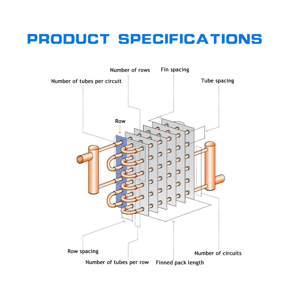OEM CHINESE MANUFACTURER 5/8" copper tube evaporator coil for hvac 5mm u-shaped evaporator coil
OEM CHINESE MANUFACTURER 5/8" copper tube evaporator coil for hvac 5mm u-shaped evaporator coil