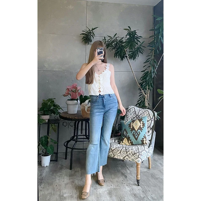 SUSAN Silk Hollow out Lace Trim Tank Top Tee Colors Ele Quali Women's Summer Faion Strap Vest Blouse ort Length
SUSAN Silk Hollow out Lace Trim Tank Top Tee Colors Ele Quali Women's Summer Faion Strap Vest Blouse ort Length