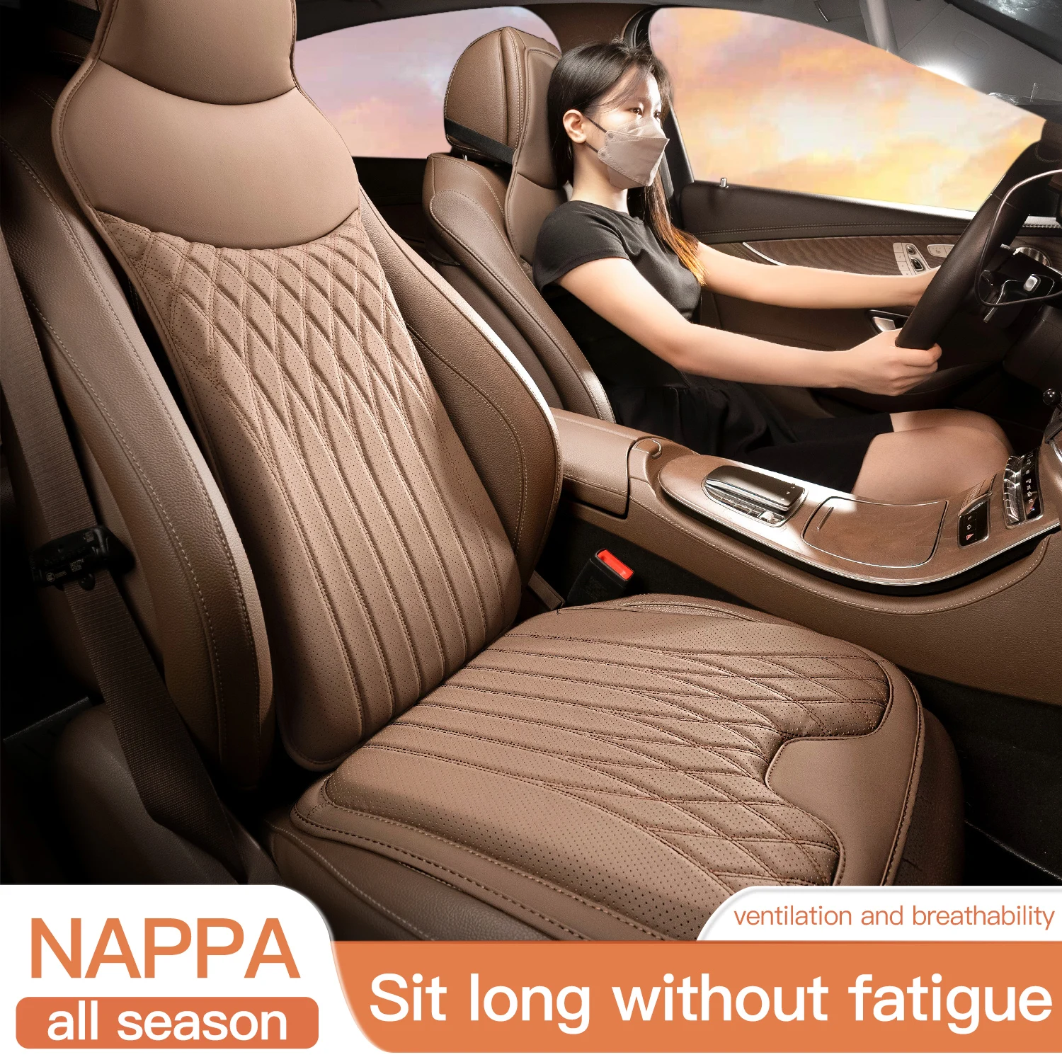 suitable for Mercedes-Benz Car Seat Cushion for All Season Breathable Seat Cover C-class E-class A-class GLC Leather GLB Comfort 
suitable for Mercedes-Benz Car Seat Cushion for All Season Breathable Seat Cover C-class E-class A-class GLC Leather GLB Comfort