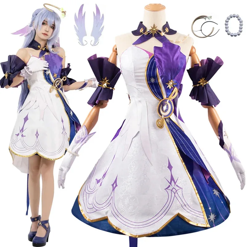 Robin Cosplay Costume Dress Wig Honkai Star Rail Uniform Wings Headwear Earrings Singer Sunday Halloween Party Women Prop
Robin Cosplay Costume Dress Wig Honkai Star Rail Uniform Wings Headwear Earrings Singer Sunday Halloween Party Women Prop