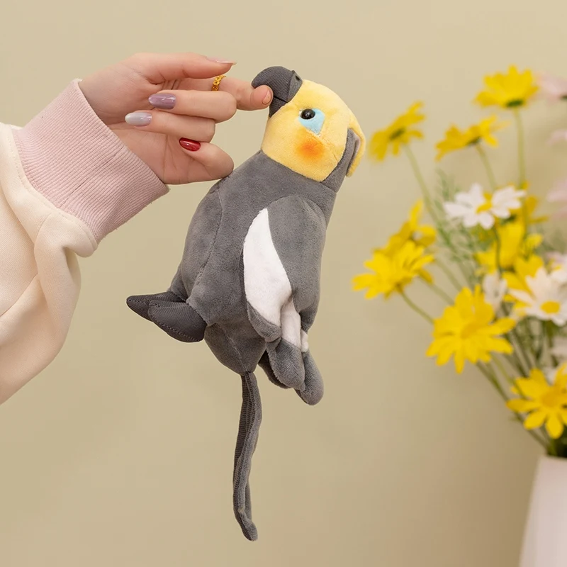 New 17cm Grey Cockatiel Plush Toy Lifelike Tiel Parrot Stuffed Animal Realistic Budgie Plushie Bird Simulation Doll birthday Gif
New 17cm Grey Cockatiel Plush Toy Lifelike Tiel Parrot Stuffed Animal Realistic Budgie Plushie Bird Simulation Doll birthday Gif