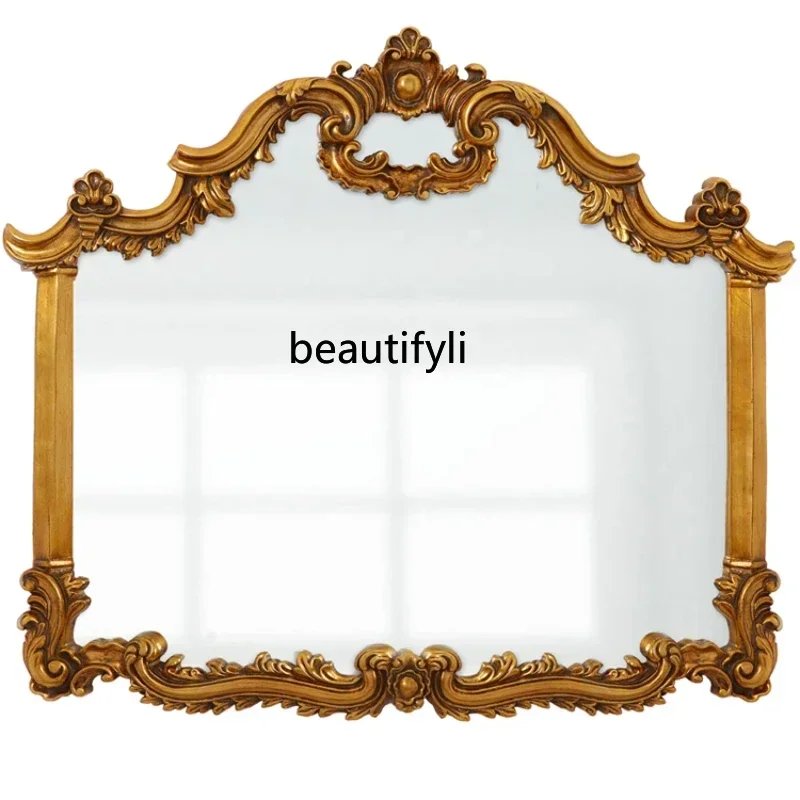 European Style Vintage Engraving Hallway Mirror Bathroom Bathroom Mirror Wall Hanging Art Dressing Mirror 
European Style Vintage Engraving Hallway Mirror Bathroom Bathroom Mirror Wall Hanging Art Dressing Mirror