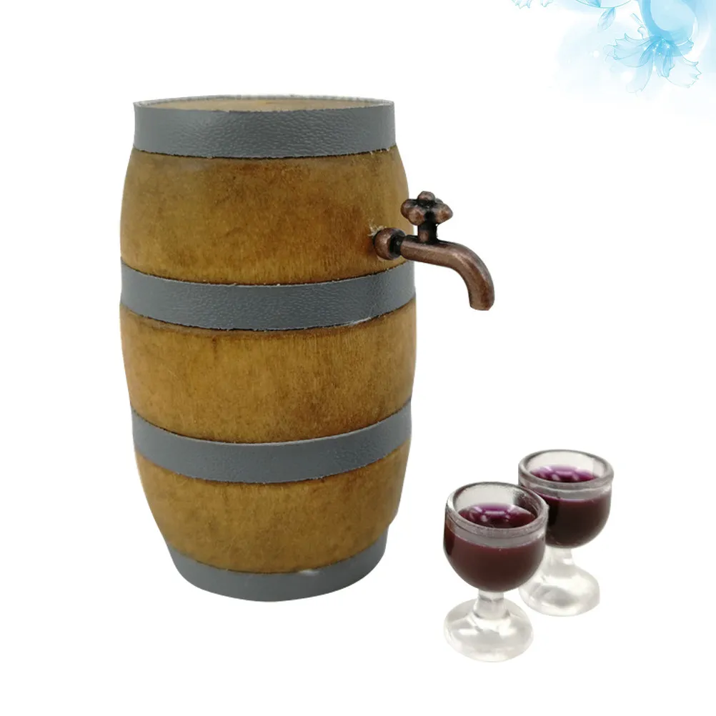 Miniature Red Wine Barrel Set Realistic Play House Accessories For Kids Diy Craft Scene Decoration Props Kit Bar Pub
Miniature Red Wine Barrel Set Realistic Play House Accessories For Kids Diy Craft Scene Decoration Props Kit Bar Pub