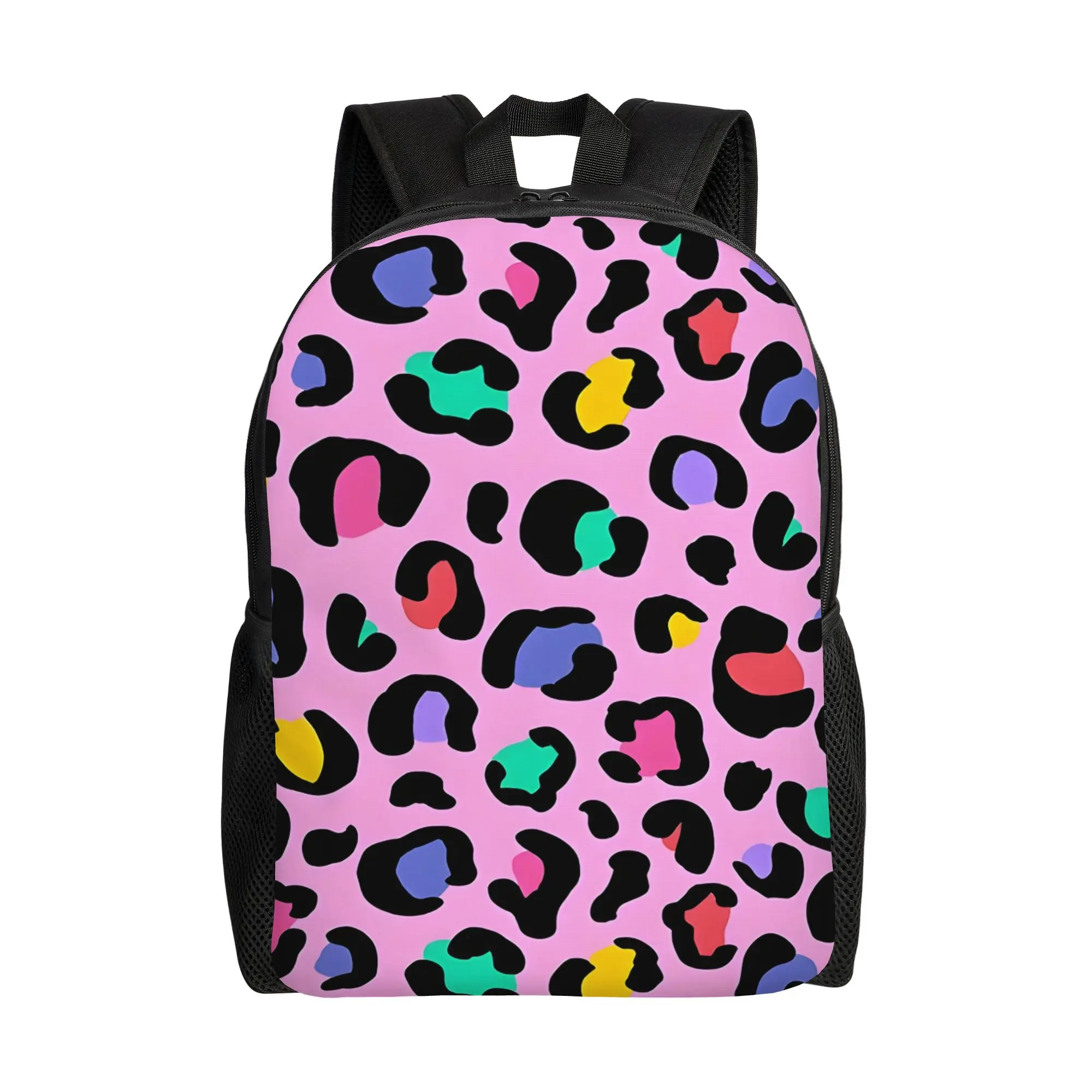 Leopard Print Bookbag Back to school season Pink Rainbow Leopard Print Pattern High Street Backpack
Leopard Print Bookbag Back to school season Pink Rainbow Leopard Print Pattern High Street Backpack