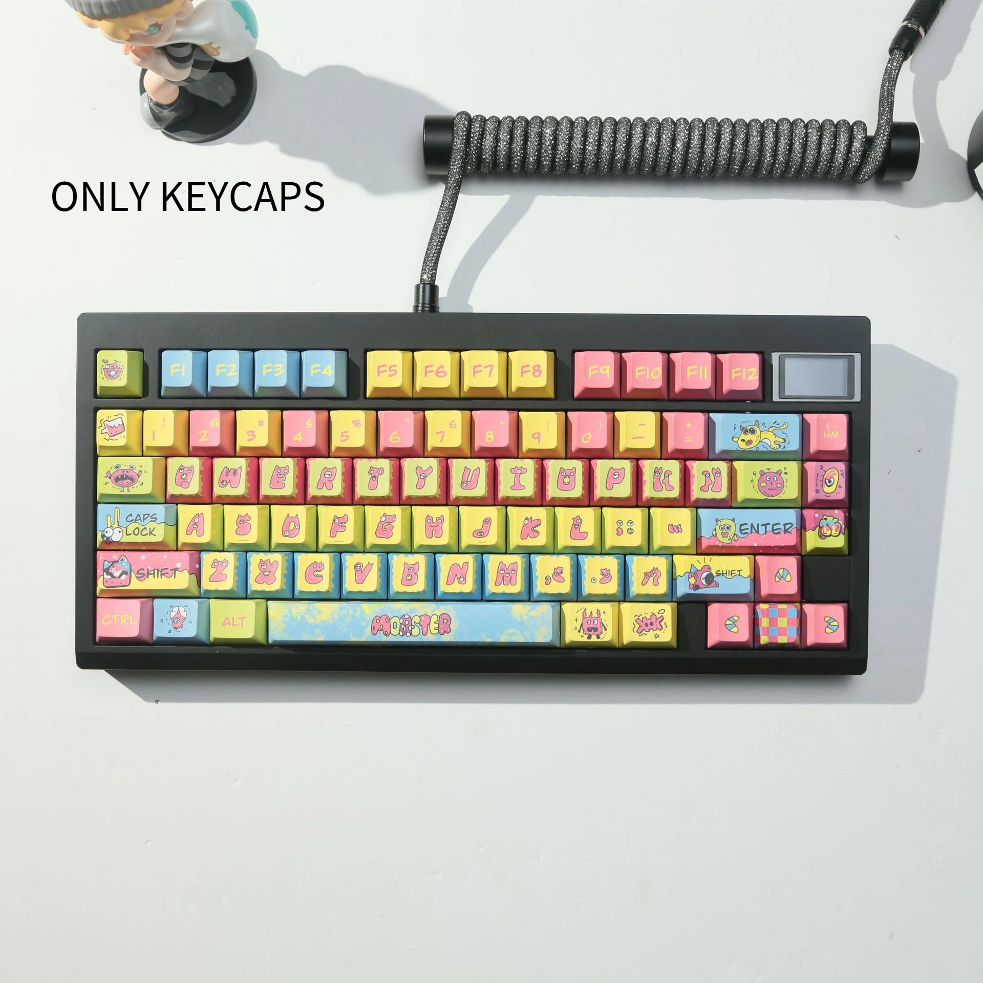 Monster Theme Graffiti Style Keycaps, Full 5-Side Dye-Sublimation PBT Keycap Set for Mechanical Keyboards
Monster Theme Graffiti Style Keycaps, Full 5-Side Dye-Sublimation PBT Keycap Set for Mechanical Keyboards