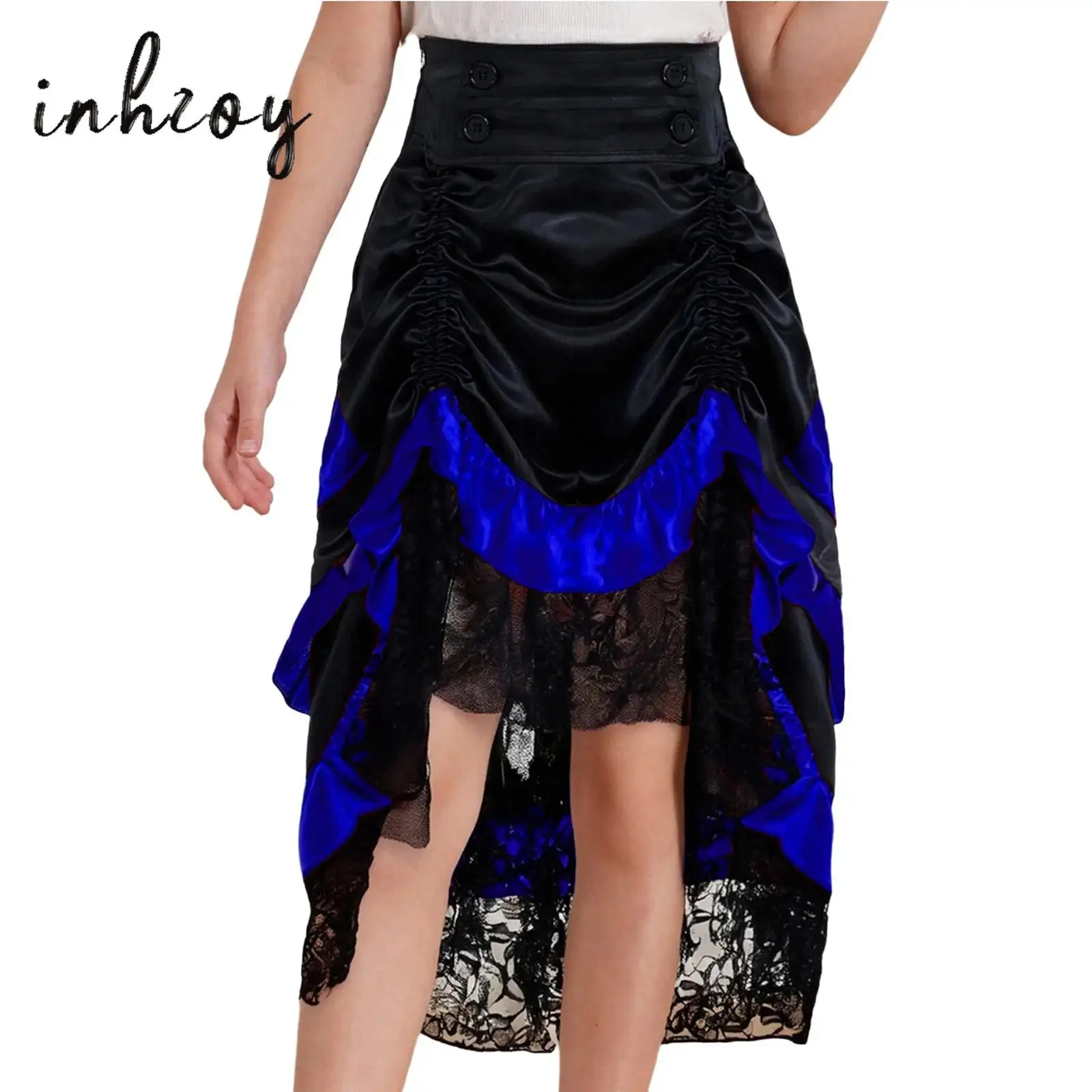 Kids Girls Skirt Lolita Dress High Waist Ruched Flounce Lace Tiered Ruffle Skirt Medieval Victorian Skirt for Halloween Cosplay
Kids Girls Skirt Lolita Dress High Waist Ruched Flounce Lace Tiered Ruffle Skirt Medieval Victorian Skirt for Halloween Cosplay