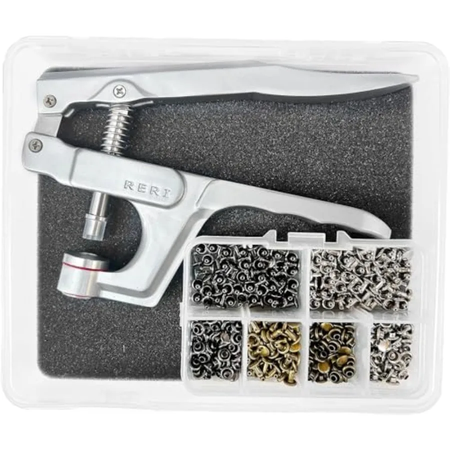 Rivets for Leather 8mm Leather Rivet Kit 3 Sizes Leather Rivets and Snaps for Leather Crafts Clothes Shoes Leather Boots Bags D
Rivets for Leather 8mm Leather Rivet Kit 3 Sizes Leather Rivets and Snaps for Leather Crafts Clothes Shoes Leather Boots Bags D