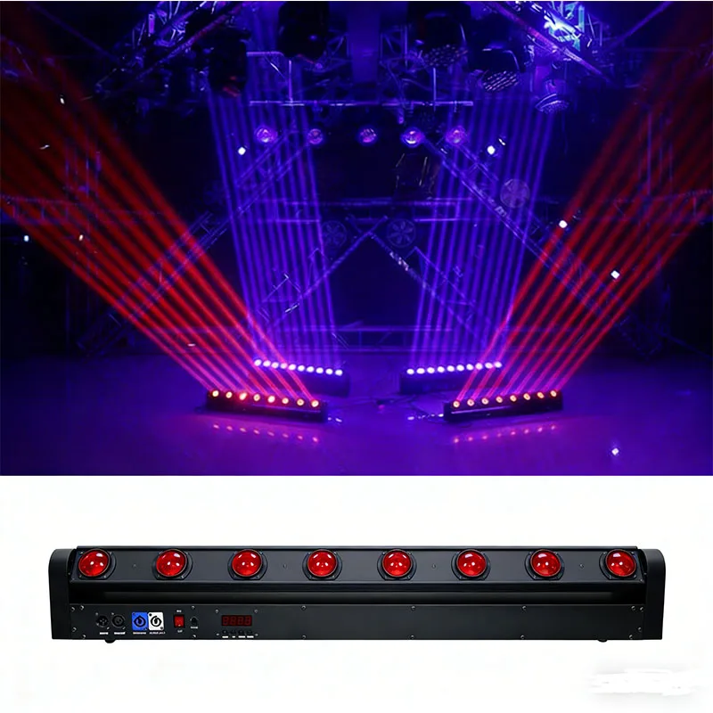 Wholesale Stage Lighting 8 Eyes RGBW Led Beam Moving Head Stage Lighting with DMX512 Control for Party Night Club DJ Disco Bar
Wholesale Stage Lighting 8 Eyes RGBW Led Beam Moving Head Stage Lighting with DMX512 Control for Party Night Club DJ Disco Bar