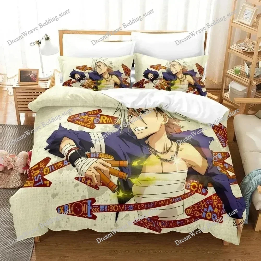 Anime HITMAN REBORN Bedding Set Duvet Cover Bed Set Quilt Cover Pillowcase Comforter King Queen Size Boys Adult Bedding Set963
Anime HITMAN REBORN Bedding Set Duvet Cover Bed Set Quilt Cover Pillowcase Comforter King Queen Size Boys Adult Bedding Set963