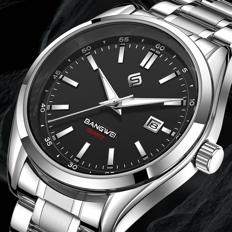 BANGWEI Man watch 2026 simple luminous calendar waterproof wristwatch quartz clock fashion luxury casual sports male watch reloj
BANGWEI Man watch 2026 simple luminous calendar waterproof wristwatch quartz clock fashion luxury casual sports male watch reloj