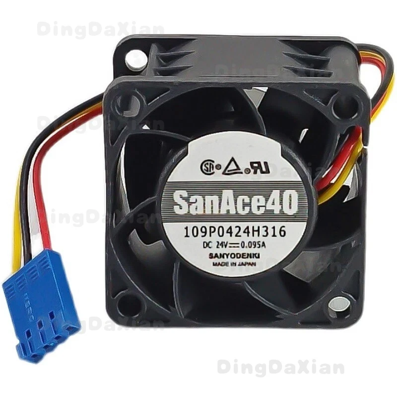 D for Sanyo 109P0424H316 fan 24V 0.095A 40*40*28MM 3pin
D for Sanyo 109P0424H316 fan 24V 0.095A 40*40*28MM 3pin