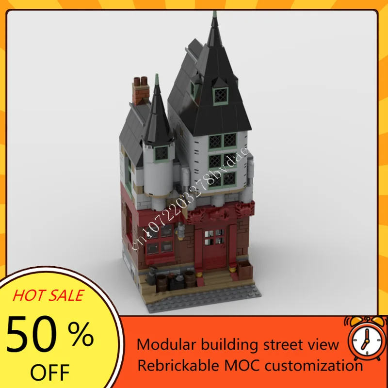 830 шт., Magical Menagerie Extension Diagon Alley, модульный MOC, креативная модель с видом на улицу, строительные блоки, сделай сам, сборная модель, подарки
830 шт., Magical Menagerie Extension Diagon Alley, модульный MOC, креативная модель с видом на улицу, строительные блоки, сделай сам, сборная модель, подарки