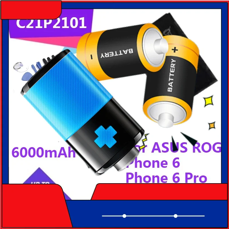 Сменный аккумулятор C21P2101 для ASUS ROG Phone 6 Phone 6 Pro Phone 7 Аккумулятор 6000 мАч
Сменный аккумулятор C21P2101 для ASUS ROG Phone 6 Phone 6 Pro Phone 7 Аккумулятор 6000 мАч