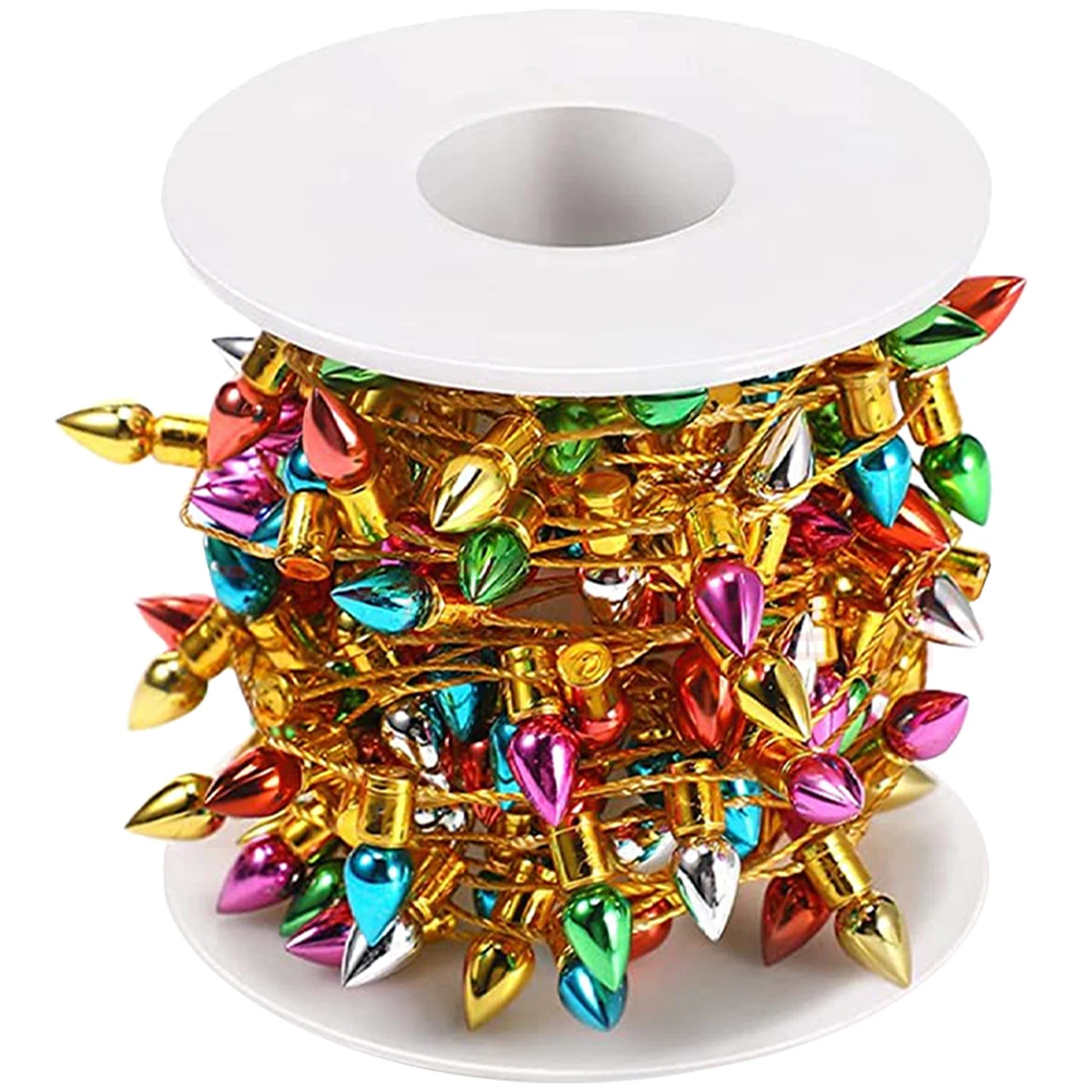 Garland Light Bead Decoration Beads Bulb Ornaments Wreath Diy Craft Colorful Holiday for Crafts
Garland Light Bead Decoration Beads Bulb Ornaments Wreath Diy Craft Colorful Holiday for Crafts