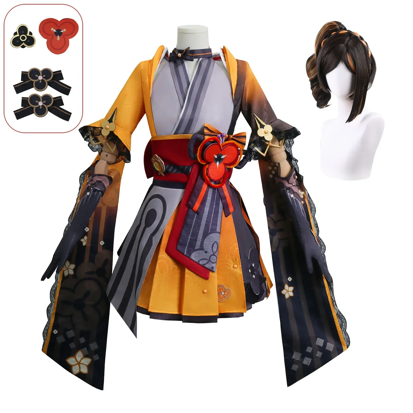 Женский костюм для косплея Genshin Impact Тиори Chioriya Boutique портной Полный парик на Хэллоуин и Рождество
Женский костюм для косплея Genshin Impact Тиори Chioriya Boutique портной Полный парик на Хэллоуин и Рождество