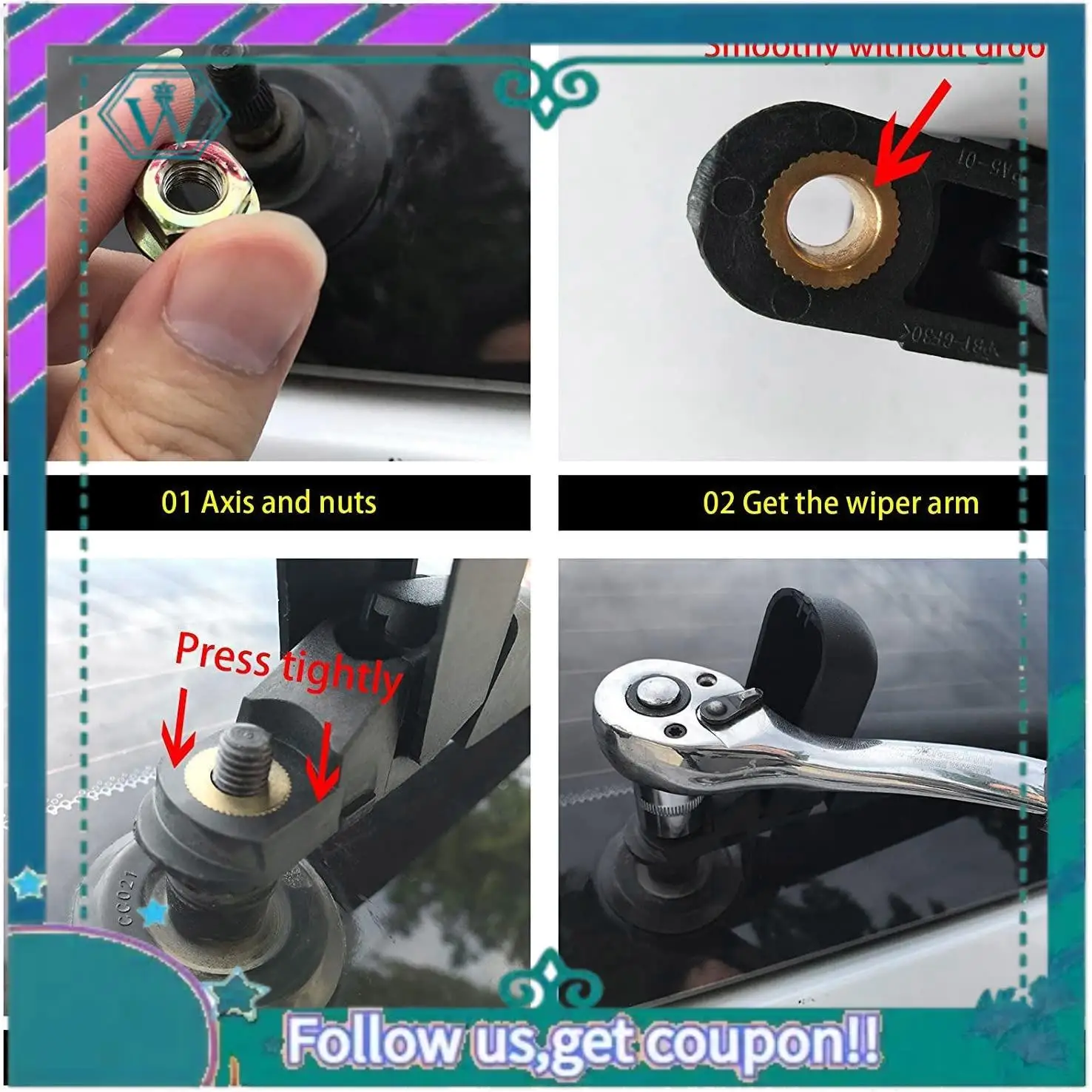 AA92-Rear Windshield Wiper Arm Set - Back Windshield Wiper Arm Blade Set For Nissan Rogue,Pathfinder 2013-2018 28780-3JA0A
AA92-Rear Windshield Wiper Arm Set - Back Windshield Wiper Arm Blade Set For Nissan Rogue,Pathfinder 2013-2018 28780-3JA0A