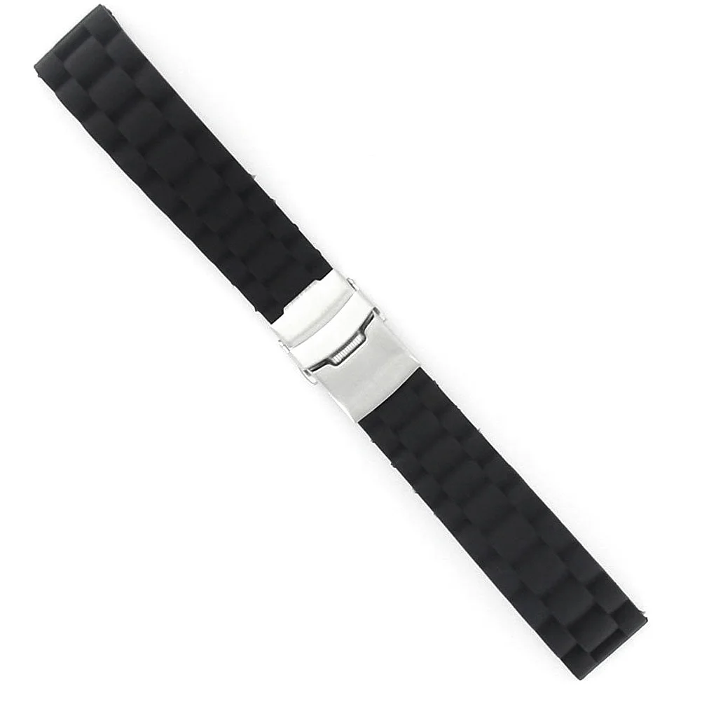 24mm Silicone Watch Band Waterproof Adjustable Buckle Strap 7 4 Inch Black Durable Stainless Steel Clasp Quick Release Fits
24mm Silicone Watch Band Waterproof Adjustable Buckle Strap 7 4 Inch Black Durable Stainless Steel Clasp Quick Release Fits