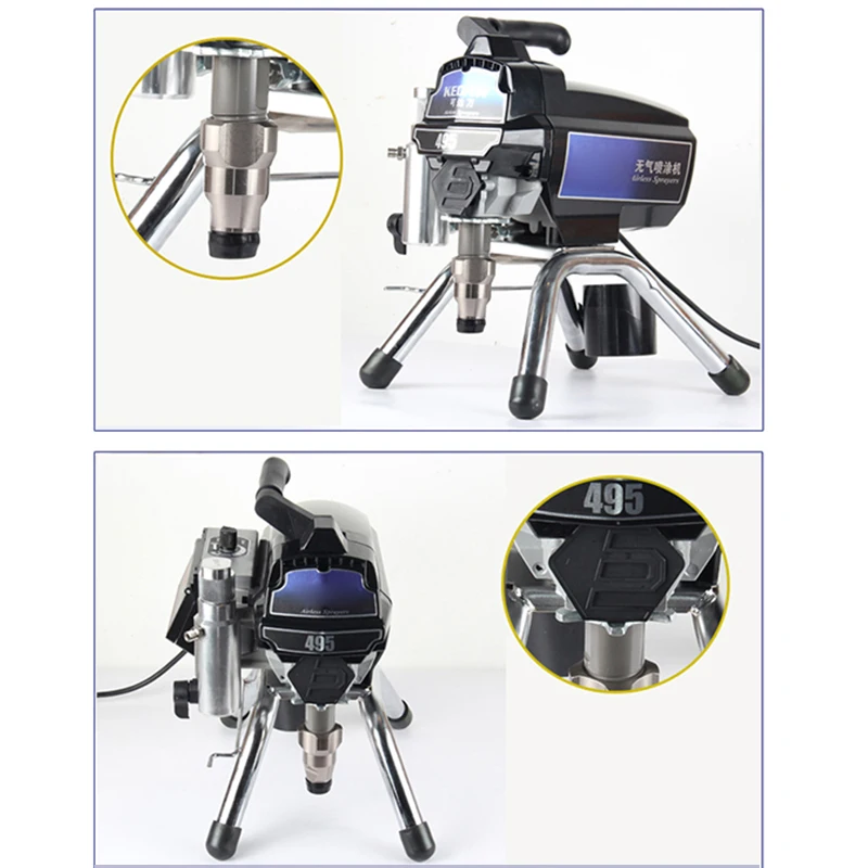 Electric High Pressure Airless Spraying Machine Lacquer Coating Feed Oil Paint Sprayer Inside And Outside Major Tools 395/495
Electric High Pressure Airless Spraying Machine Lacquer Coating Feed Oil Paint Sprayer Inside And Outside Major Tools 395/495