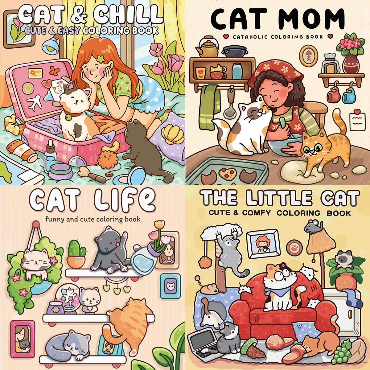 Cat Life Coloring Books, Charming Scenes, Easy Coloring, For Home Parent - Child DIY, Relax, Unwind, Boost Creativity
Cat Life Coloring Books, Charming Scenes, Easy Coloring, For Home Parent - Child DIY, Relax, Unwind, Boost Creativity
