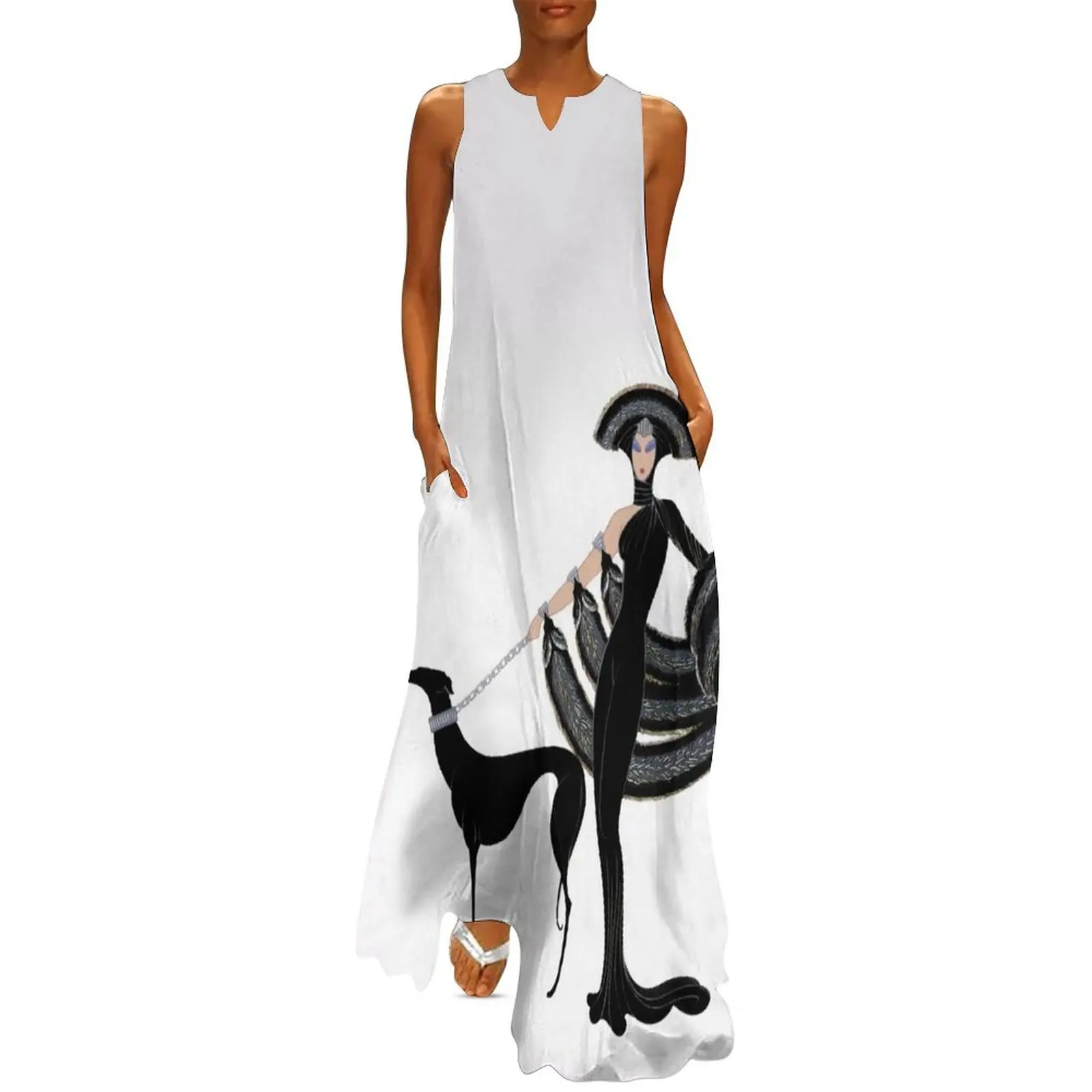 Art Deco era Haute Couture Fashion illustration Long Dress Women's summer skirt dresses for womens
Art Deco era Haute Couture Fashion illustration Long Dress Women's summer skirt dresses for womens