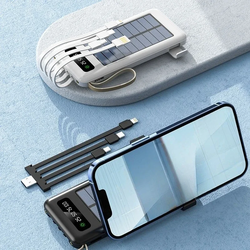 Outdoor solar powered large capacity portable power bank shared with built-in power bank 20000mAh
Outdoor solar powered large capacity portable power bank shared with built-in power bank 20000mAh