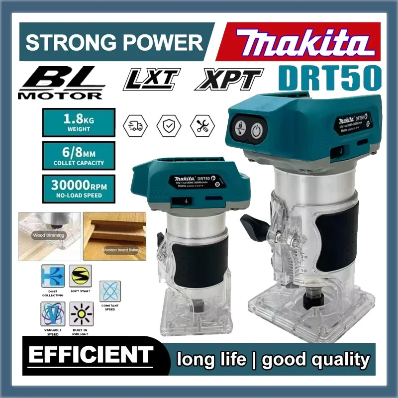 Makita DRT50 Аккумуляторный триммер Перезаряжаемый триммер Бесщеточный долбежный инструмент Фрезерный гравировальный станок для работы по дереву
Makita DRT50 Аккумуляторный триммер Перезаряжаемый триммер Бесщеточный долбежный инструмент Фрезерный гравировальный станок для работы по дереву