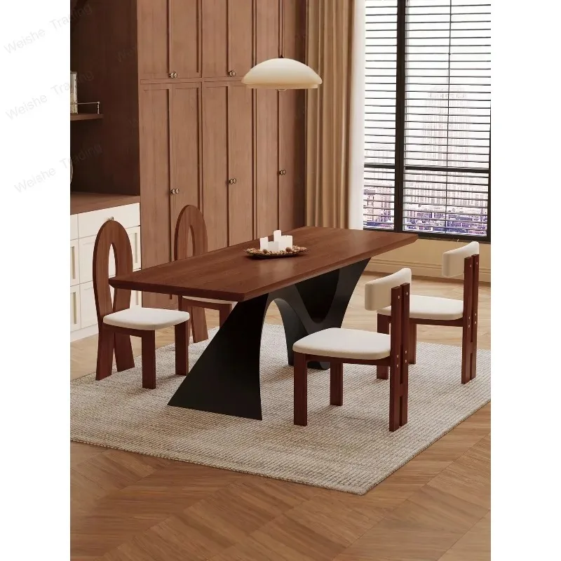 Medieval style solid wood dining table simple household living room desk desk ash wood log large board workbench long table
Medieval style solid wood dining table simple household living room desk desk ash wood log large board workbench long table