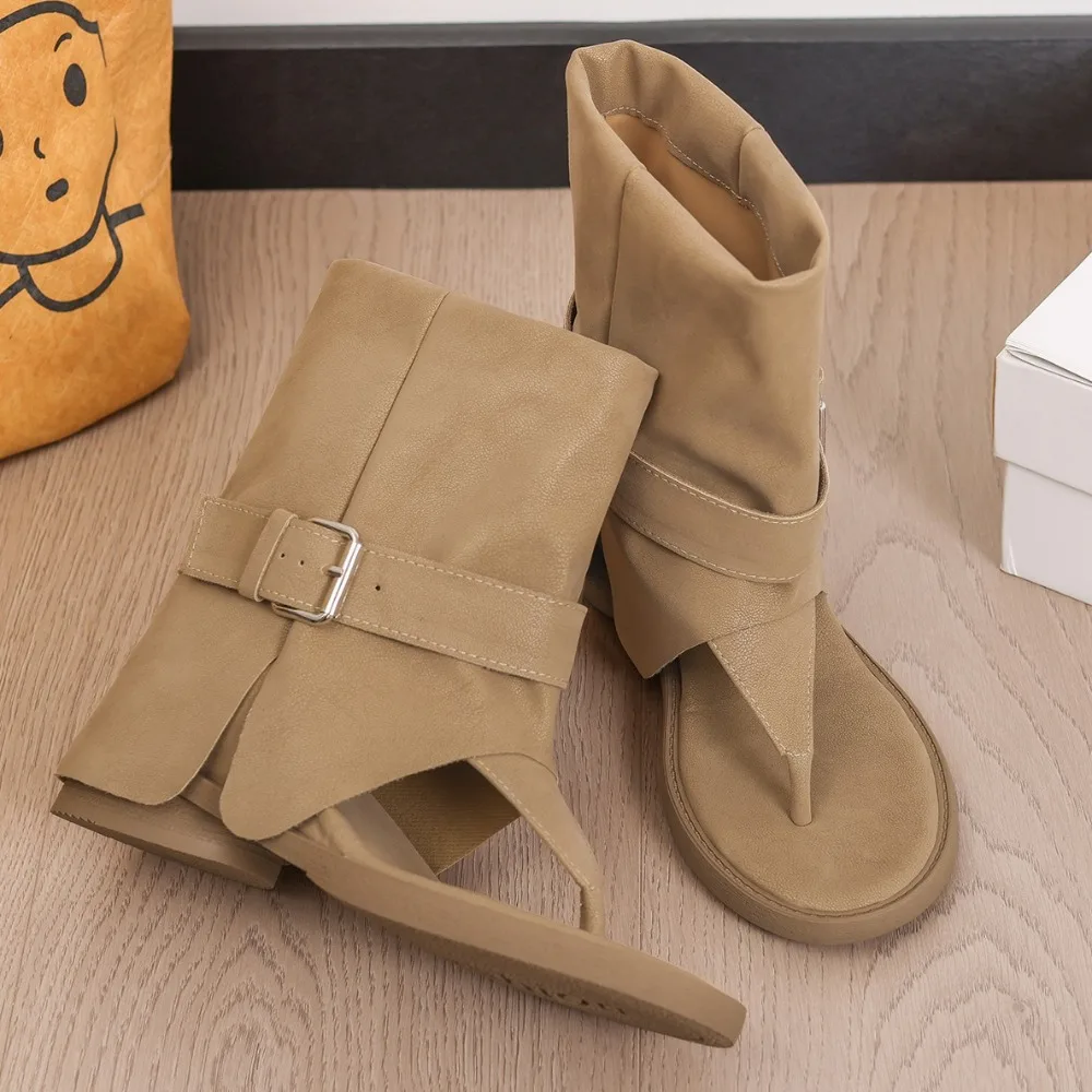 Women's Summer Boots Height Increasing Belt Buckle Cool Boots Women's Sandals 2026 Summer New Retro Roman Short Boots Women
Women's Summer Boots Height Increasing Belt Buckle Cool Boots Women's Sandals 2026 Summer New Retro Roman Short Boots Women