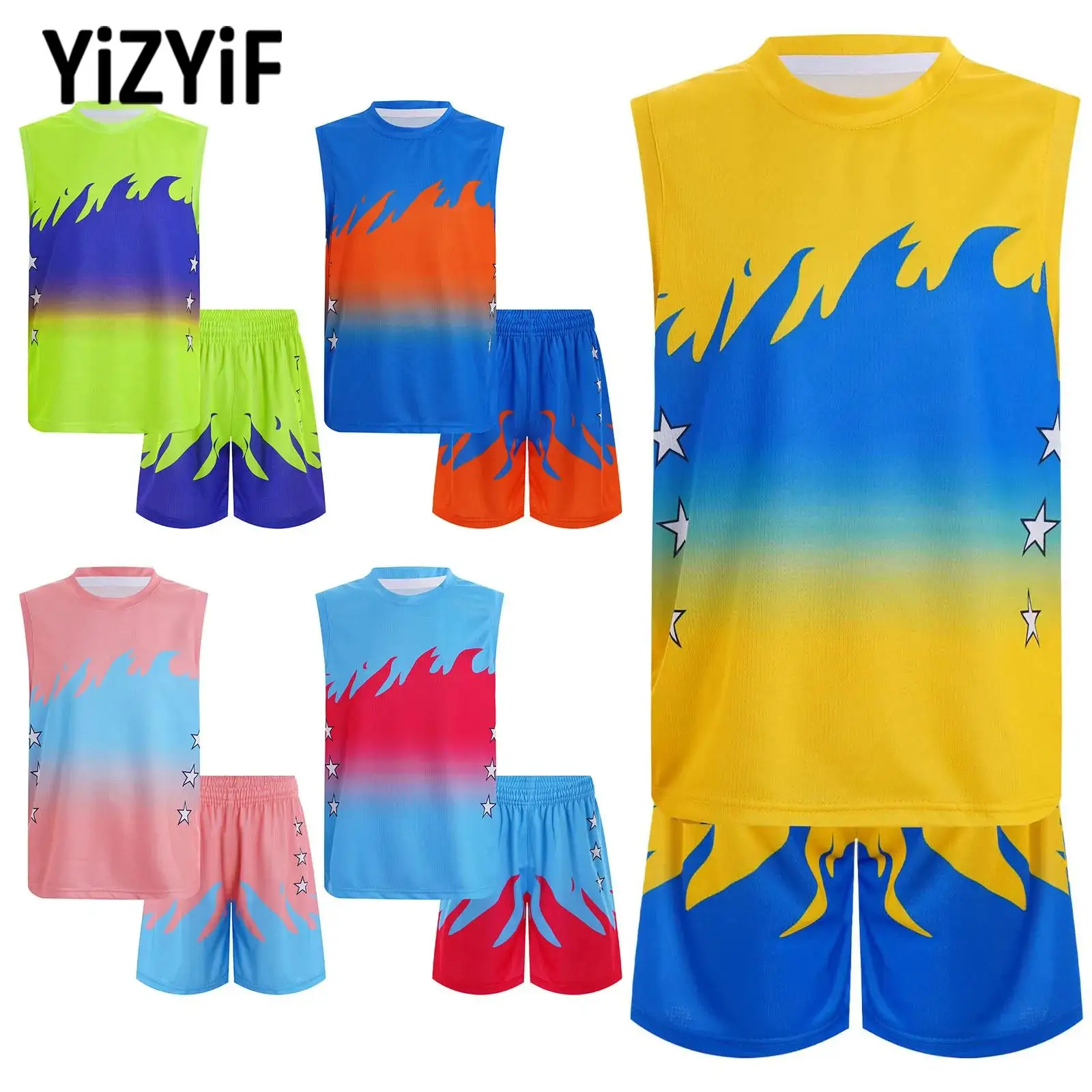 Kids Basketball Training Sports Outfit for Boys Soccer Uniform Spotswear Sleeveless Tank Top+Shorts Children Clothes Tracksuit
Kids Basketball Training Sports Outfit for Boys Soccer Uniform Spotswear Sleeveless Tank Top+Shorts Children Clothes Tracksuit