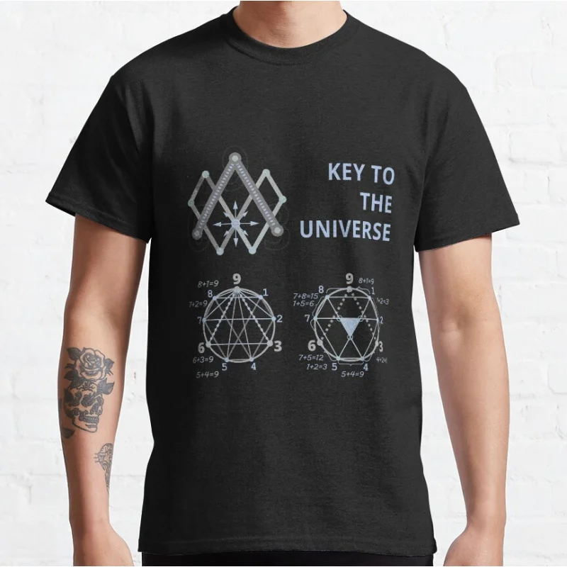 Key To The Universe vortex math 369 numbers Science Engineer physics Graphic T Shirts for men large size clothing Adult tops
Key To The Universe vortex math 369 numbers Science Engineer physics Graphic T Shirts for men large size clothing Adult tops