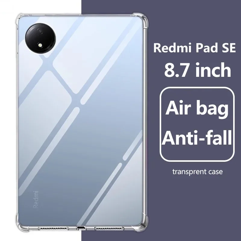 Fashion Transprent Silicone Case for Xiaomi Redmi Pad SE 8.7 Inch 2024 Ultra-Thin Soft Airbag Anti-fall Shockproof Protect Cover
Fashion Transprent Silicone Case for Xiaomi Redmi Pad SE 8.7 Inch 2024 Ultra-Thin Soft Airbag Anti-fall Shockproof Protect Cover