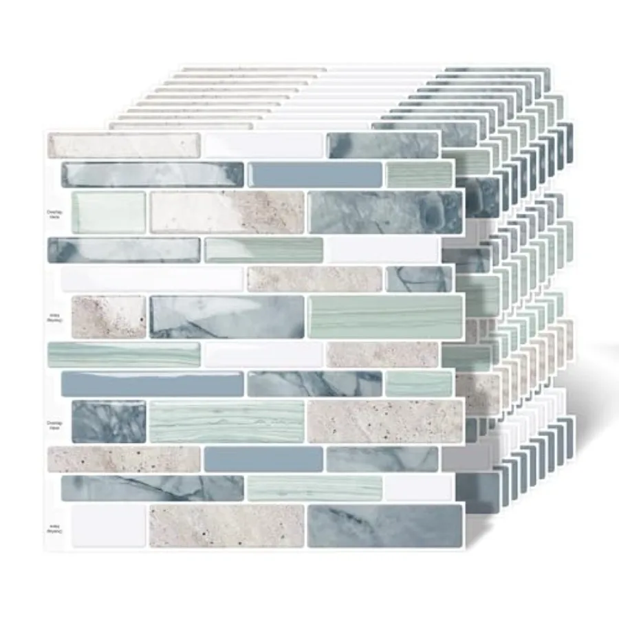 10-Sheet Peel and Stick Kitchen Backsplash Tiles, 3D Waterproof Self Adhesive Wall Tile Stick on Backsplash for Kitchen and Bat
10-Sheet Peel and Stick Kitchen Backsplash Tiles, 3D Waterproof Self Adhesive Wall Tile Stick on Backsplash for Kitchen and Bat