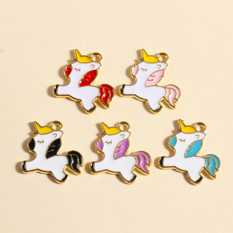 20Pcs 5 Colors Enamel Unicorn Pendants for Jewelry Making Cute Animal Earrings Keychain Charms Accessories Diy Craft Supplies
20Pcs 5 Colors Enamel Unicorn Pendants for Jewelry Making Cute Animal Earrings Keychain Charms Accessories Diy Craft Supplies