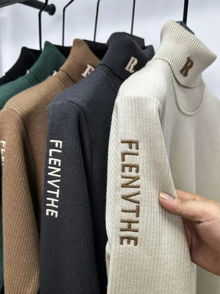 High-End Brand Luxury Men's Embroidered Sweater Autumn Winter Design New Business Casual High collar Knitted Trendy Turtleneck
High-End Brand Luxury Men's Embroidered Sweater Autumn Winter Design New Business Casual High collar Knitted Trendy Turtleneck