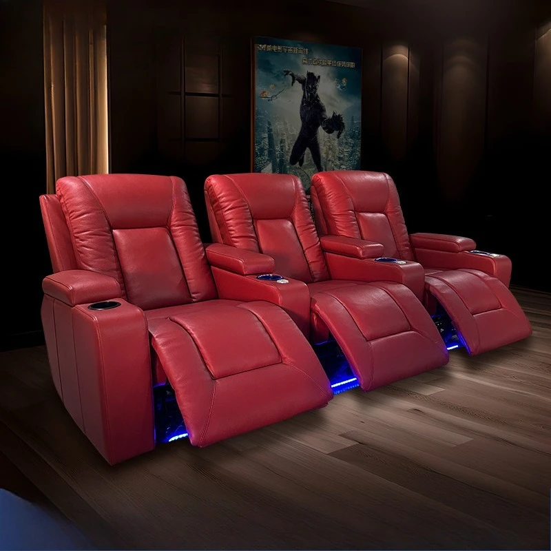 Villa audio and video room electric home theater leather combination ktv sofa
Villa audio and video room electric home theater leather combination ktv sofa