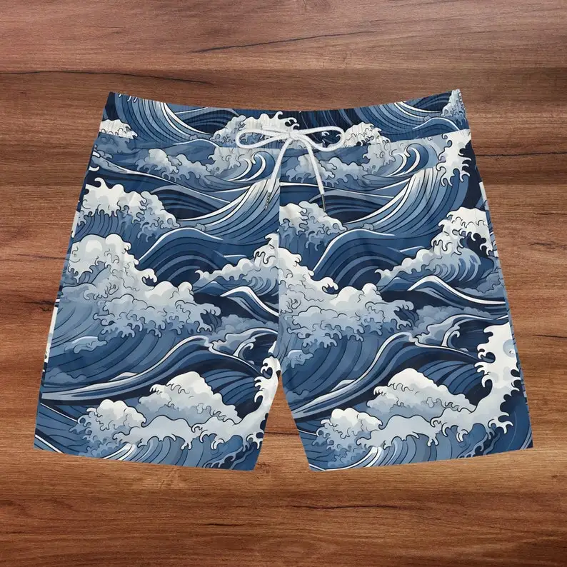 2026 Summer New Men's Tsunami Wave Japanese Pattern Shorts for Casual Outdoor Sports Quick Drying Mesh Vacation Shorts
2026 Summer New Men's Tsunami Wave Japanese Pattern Shorts for Casual Outdoor Sports Quick Drying Mesh Vacation Shorts